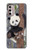 W3793 Cute Baby Panda Snow Painting Funda Carcasa Case y Caso Del Tirón Funda para Motorola Moto G Stylus 4G (2022)