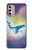 W3802 Dream Whale Pastel Fantasy Funda Carcasa Case y Caso Del Tirón Funda para Motorola Moto G Stylus 4G (2022)