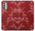 W3817 Red Floral Cherry blossom Pattern Funda Carcasa Case y Caso Del Tirón Funda para Motorola Moto G Stylus 4G (2022)