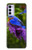 W1565 Bluebird of Happiness Blue Bird Funda Carcasa Case y Caso Del Tirón Funda para Motorola Moto G42