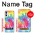 W1697 Tie Dye Colorful Graphic Printed Funda Carcasa Case y Caso Del Tirón Funda para Motorola Moto G42