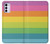 W2363 Rainbow Pattern Funda Carcasa Case y Caso Del Tirón Funda para Motorola Moto G42