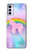 W3070 Rainbow Unicorn Pastel Sky Funda Carcasa Case y Caso Del Tirón Funda para Motorola Moto G42