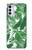 W3457 Paper Palm Monstera Funda Carcasa Case y Caso Del Tirón Funda para Motorola Moto G42