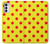 W3526 Red Spot Polka Dot Funda Carcasa Case y Caso Del Tirón Funda para Motorola Moto G42