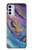 W3676 Colorful Abstract Marble Stone Funda Carcasa Case y Caso Del Tirón Funda para Motorola Moto G42