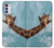 W3680 Cute Smile Giraffe Funda Carcasa Case y Caso Del Tirón Funda para Motorola Moto G42