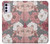 W3716 Rose Floral Pattern Funda Carcasa Case y Caso Del Tirón Funda para Motorola Moto G42