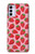 W3719 Strawberry Pattern Funda Carcasa Case y Caso Del Tirón Funda para Motorola Moto G42