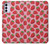 W3719 Strawberry Pattern Funda Carcasa Case y Caso Del Tirón Funda para Motorola Moto G42