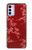 W3817 Red Floral Cherry blossom Pattern Funda Carcasa Case y Caso Del Tirón Funda para Motorola Moto G42