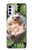 W3863 Pygmy Hedgehog Dwarf Hedgehog Paint Funda Carcasa Case y Caso Del Tirón Funda para Motorola Moto G42