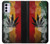 W3890 Reggae Rasta Flag Smoke Funda Carcasa Case y Caso Del Tirón Funda para Motorola Moto G42