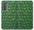 W2666 Marijuana Pattern Funda Carcasa Case y Caso Del Tirón Funda para Motorola Edge (2022)