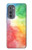 W2945 Colorful Watercolor Funda Carcasa Case y Caso Del Tirón Funda para Motorola Edge (2022)