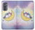 W3485 Cute Unicorn Sleep Funda Carcasa Case y Caso Del Tirón Funda para Motorola Edge (2022)