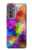 W3677 Colorful Brick Mosaics Funda Carcasa Case y Caso Del Tirón Funda para Motorola Edge (2022)