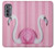 W3805 Flamingo Pink Pastel Funda Carcasa Case y Caso Del Tirón Funda para Motorola Edge (2022)