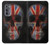 W3848 United Kingdom Flag Skull Funda Carcasa Case y Caso Del Tirón Funda para Motorola Edge (2022)
