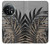 W3692 Gray Black Palm Leaves Funda Carcasa Case y Caso Del Tirón Funda para OnePlus 11