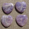 Amethyst Flat Hearts