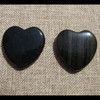 Obsidian Flat Hearts