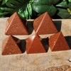 Goldstone Pyramids, 5 pieces