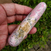 Rhodonite Massage Wands, Peruvian Pink Rhodonite Massage Wand