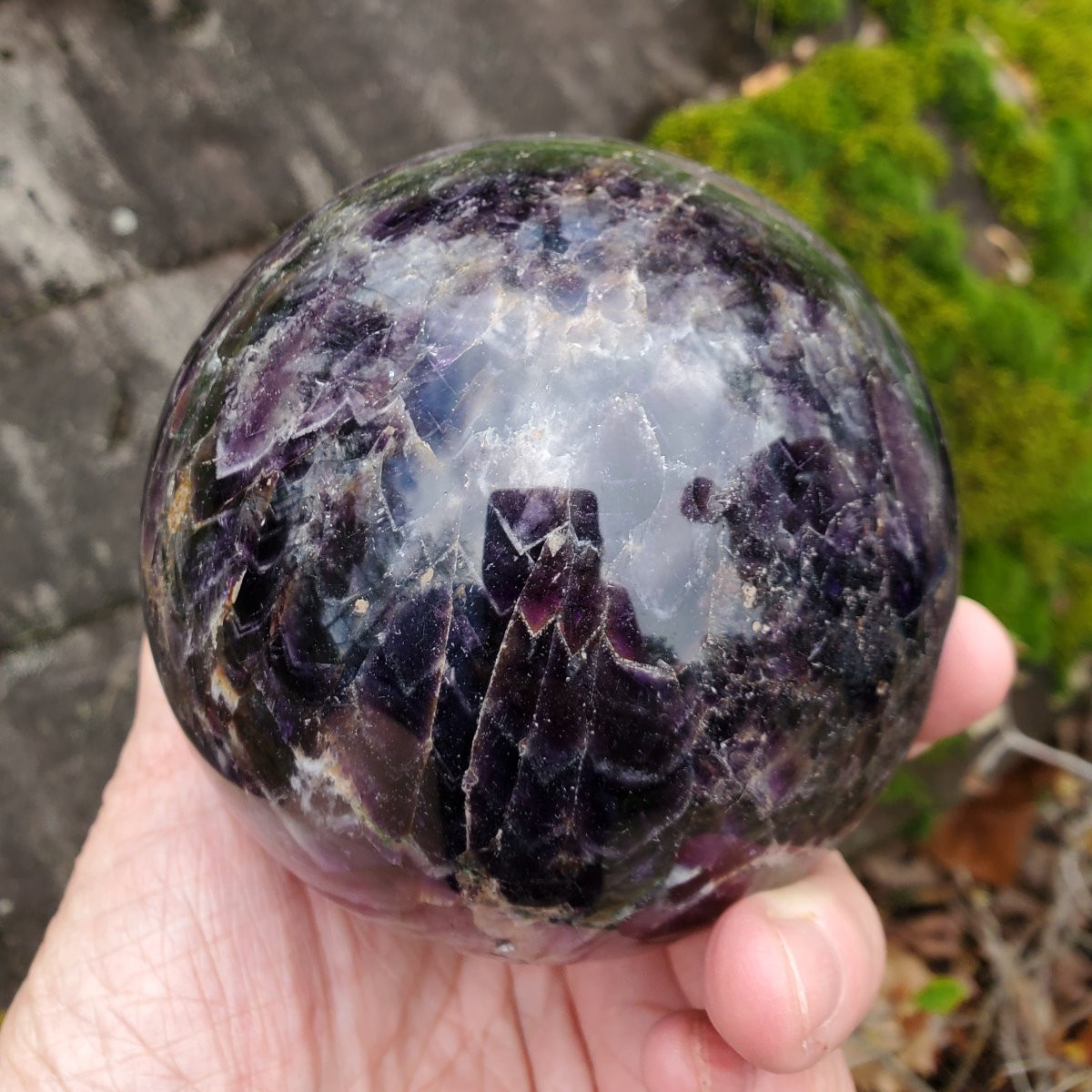 Chevron Amethyst Sphere| Shop Healing Chevron Amethyst Crystals ...