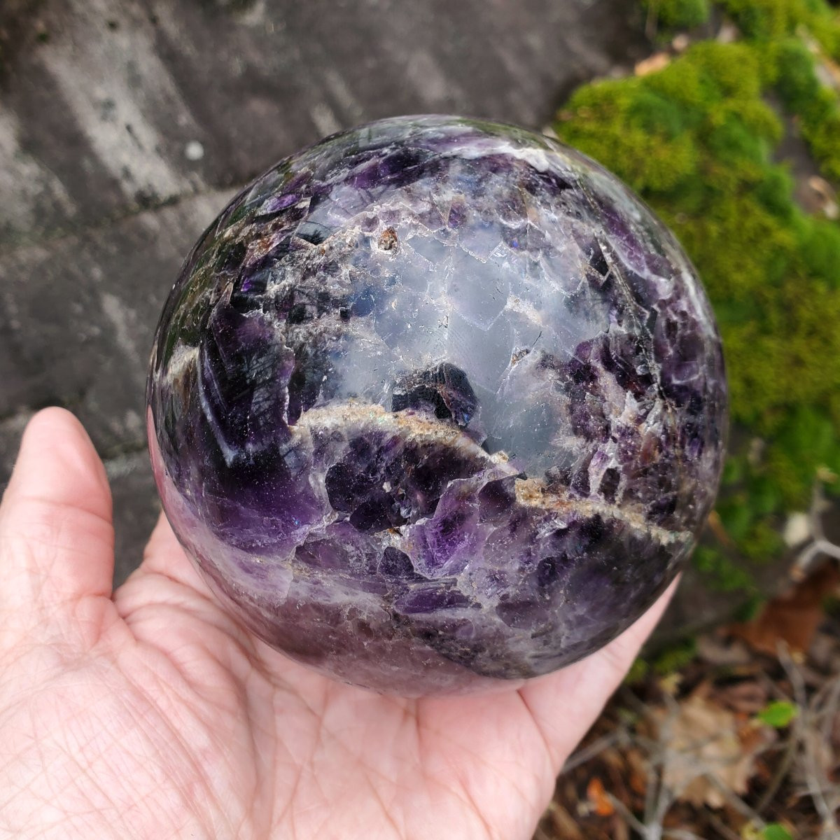 Chevron Amethyst Sphere| Shop Healing Chevron Amethyst Crystals ...