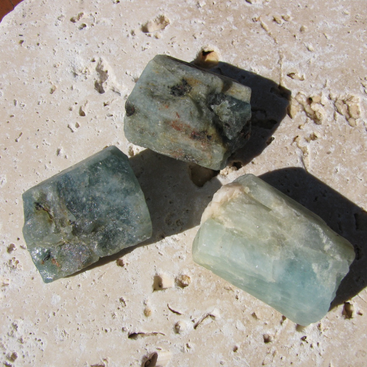 Aquamarine Crystals | Aquamarine Hexagon Rough Stones