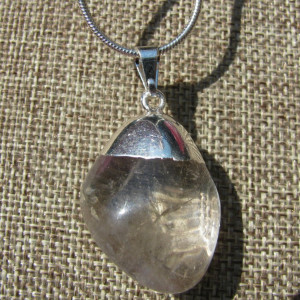 Quartz Pendant, Tumbled