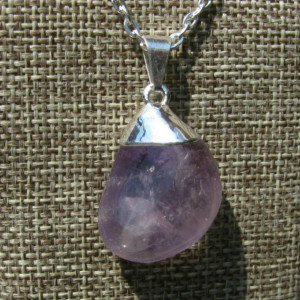 Amethyst Tumbled Pendant