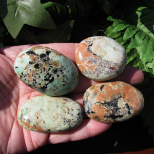 Chrysoprase Polished Palm stones