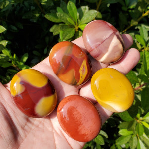 Mookite Jasper Palm Stones