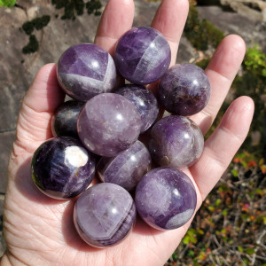 30mm Amethyst Spheres