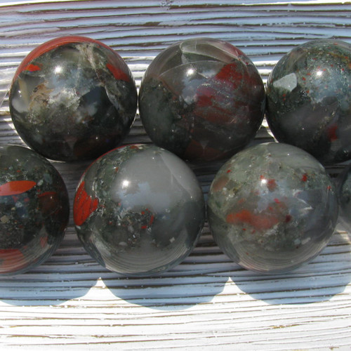 Bloodstone 40 mm Spheres