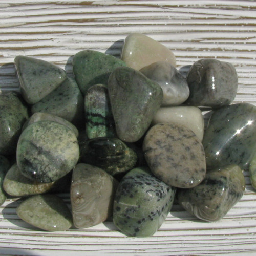 Green Garnet Tumbled Stones