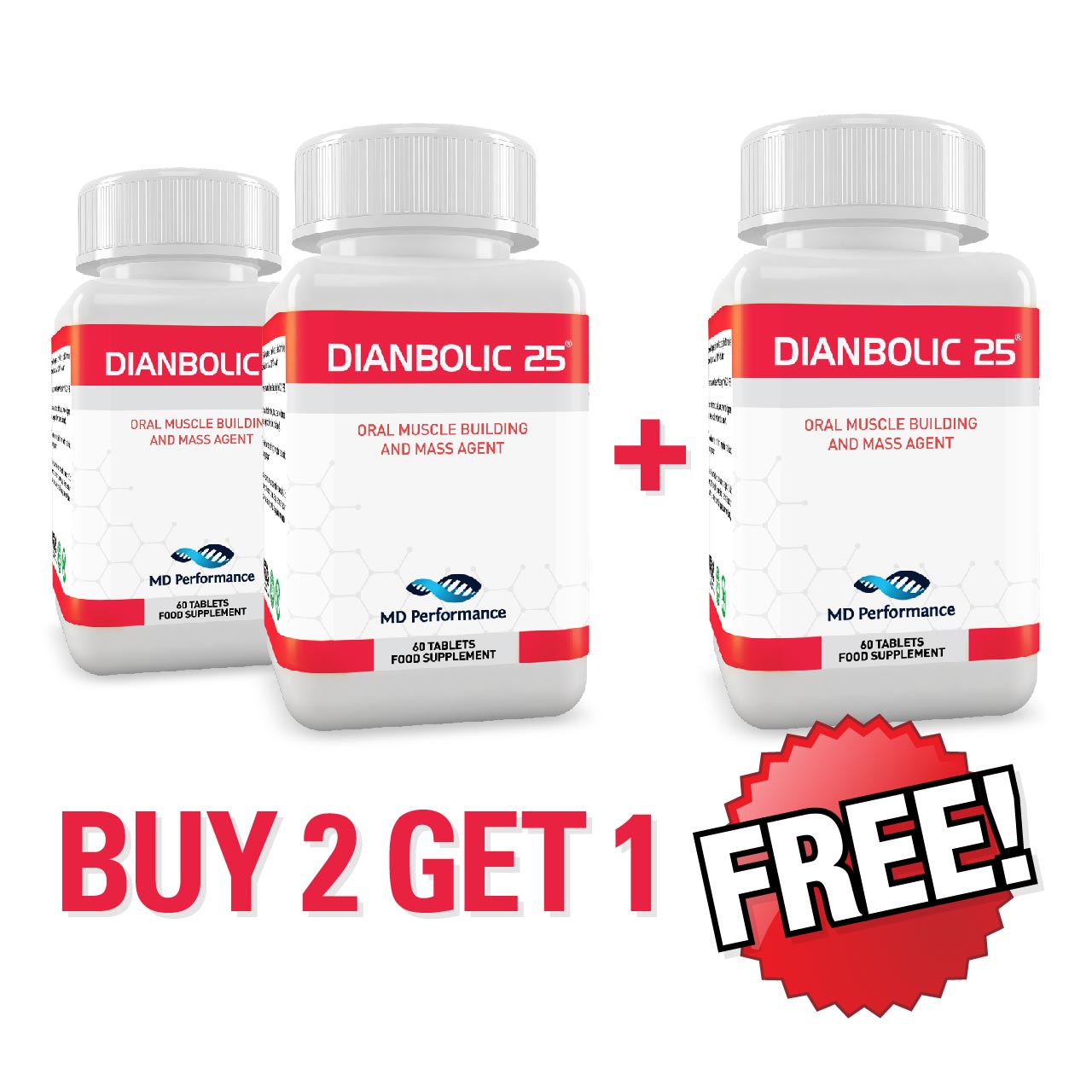 Dianbolic 25* - Buy Two Get One Free