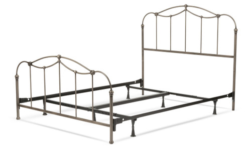 Leggett & Platt Kalina Metal Panel Bed in Brushed Bronze