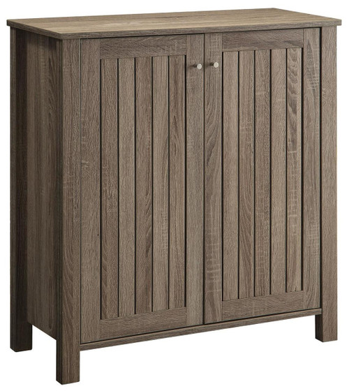 Coaster Ansley Shoe Cabinet in Weathered Gray