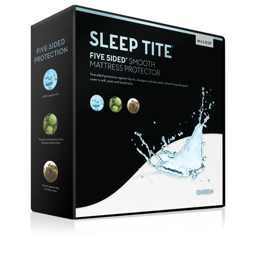 Malouf Sleep Tite Five 5ided Smooth Mattress Protector
