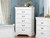 Homelegance Mayville 5 Drawer Chest in White Homelegance Mayville 5 Drawer Chest in White