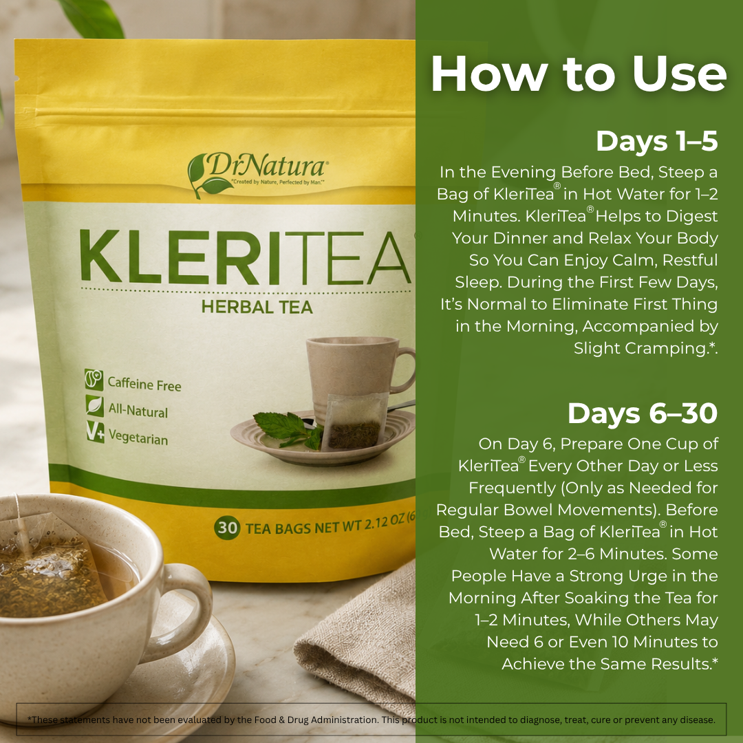 Kleritea® - Colon Cleansing Herbal Tea by DrNatura