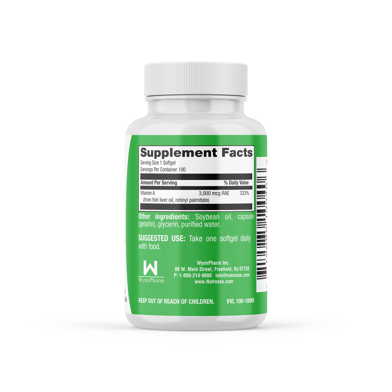 Nutressa Vitamin A 10 000 IU Softgels nutressa-vitamin-a-10-000-iu-softgels