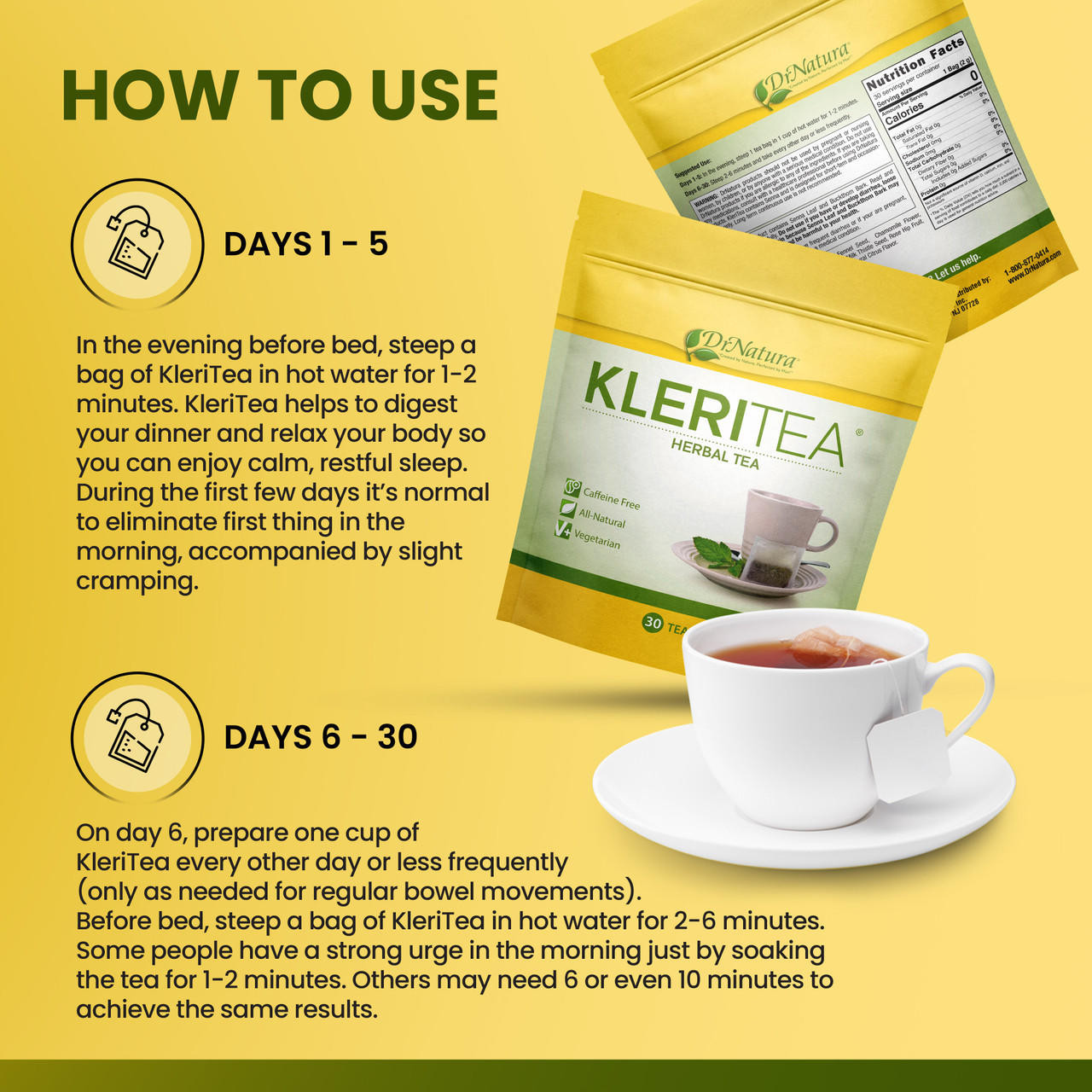 Kleritea® Colon Cleansing Herbal Tea by DrNatura