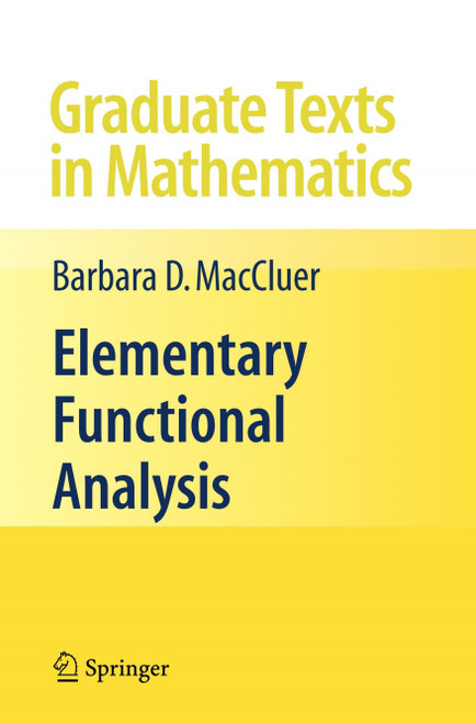 (PDF) Elementary Functional Analysis (PDF) Elementary Functional Analysis