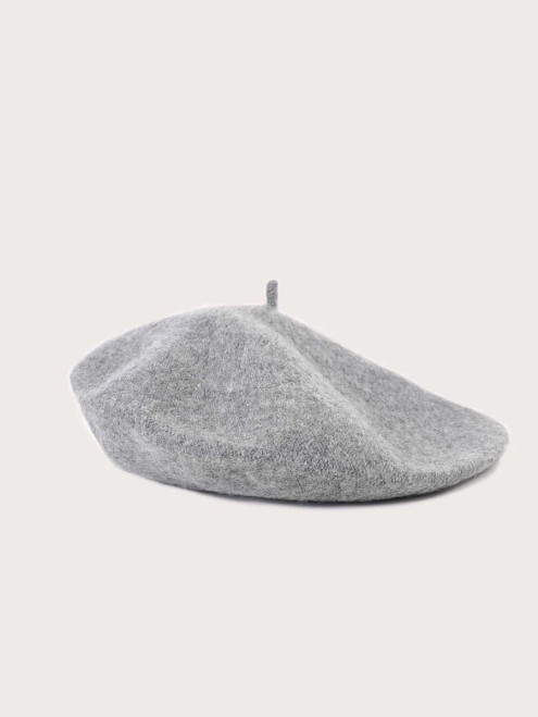 French Beret Hat- Gray