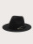 Black Fedora with Silver Buckle