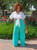 Wide leg pants, blue